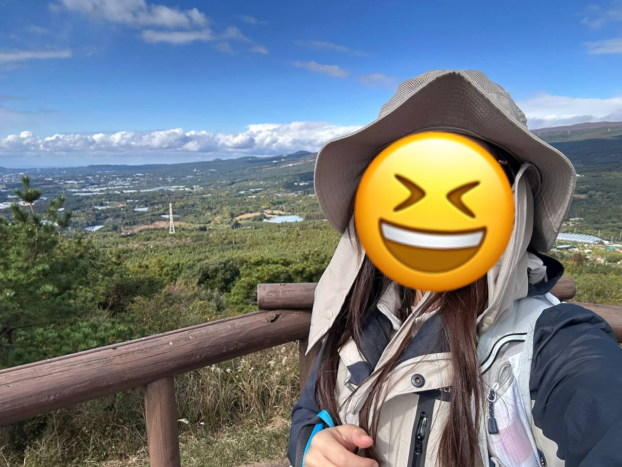 山頂上的我
