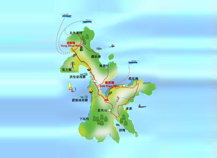 南丫島地圖