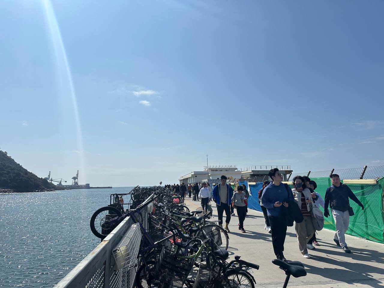 南丫島碼頭的景色
