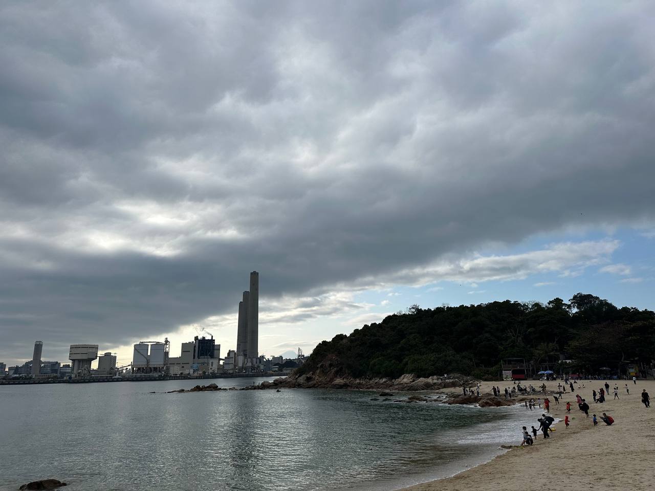 洪聖爺泳灘的遠景