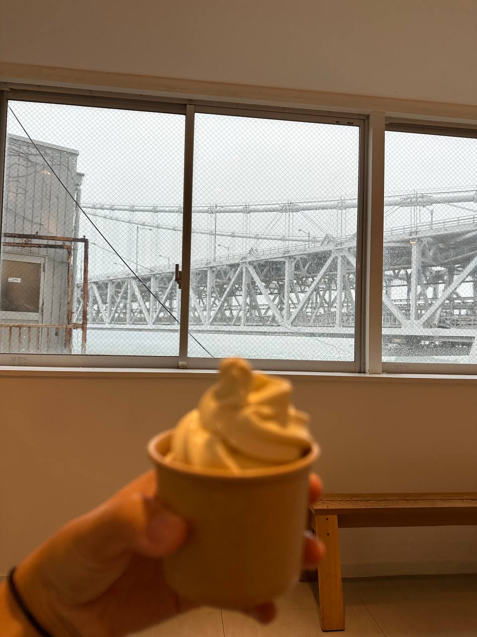 在手信店觀賞大鳴門橋